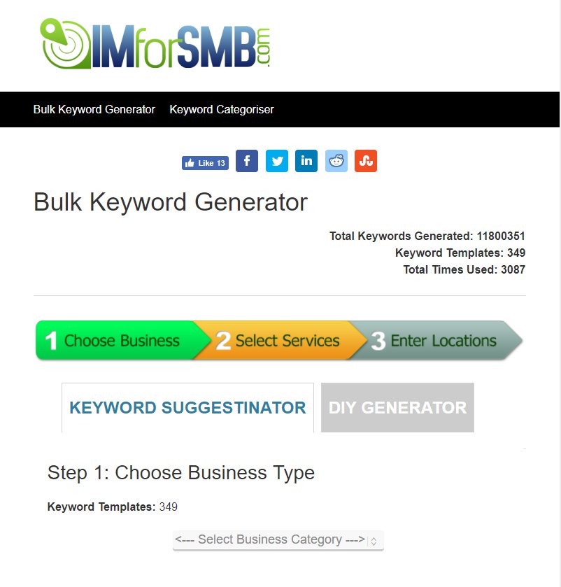 IMforSMB Keyword Generator