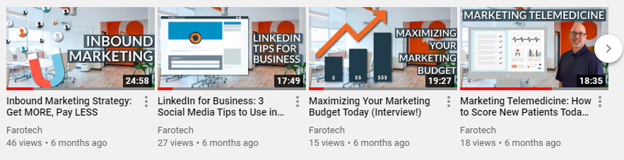 farotech youtube video thumbnails